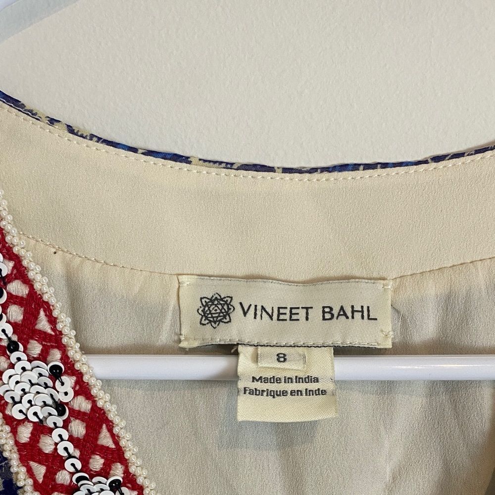 Anthropologie Oda Patterned Maxi Dress India Vineet Bahl Size 8 - Picture 6 of 9
